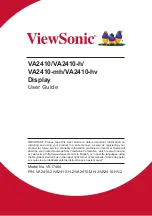 ViewSonic VA2410 User Manual предпросмотр