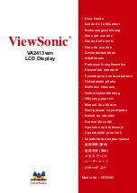 Предварительный просмотр 1 страницы ViewSonic VA2413wm User Manual