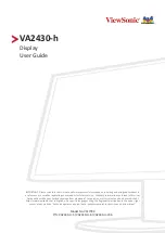 Preview for 1 page of ViewSonic VA2430-h User Manual