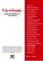 Предварительный просмотр 1 страницы ViewSonic VA2431w User Manual