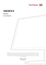 Предварительный просмотр 1 страницы ViewSonic VA2433-h User Manual