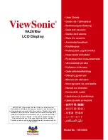 ViewSonic VA2616w User Manual preview