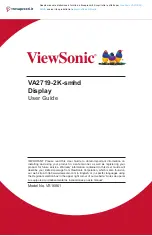 Preview for 1 page of ViewSonic VA2719-2KSMHD User Manual