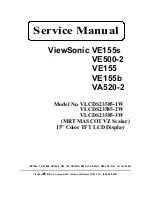 Preview for 1 page of ViewSonic VA520-2 Service Manual