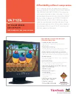 Предварительный просмотр 1 страницы ViewSonic VA712B - 17" LCD Monitor Specification