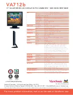 Preview for 2 page of ViewSonic VA712B - 17" LCD Monitor Specification