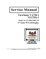 Preview for 2 page of ViewSonic va720-1 Service Manual