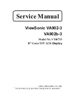 Предварительный просмотр 1 страницы ViewSonic VA902-3 Service Manual