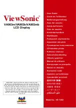 Предварительный просмотр 1 страницы ViewSonic VA903B - 19" LCD Monitor User Manual