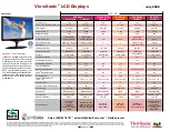 Предварительный просмотр 5 страницы ViewSonic VA903MB - 19" LCD Monitor Specification Sheet