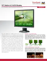 Предварительный просмотр 1 страницы ViewSonic VA926-LED Specifications