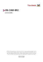 ViewSonic VB-CAM-002 User Manual preview