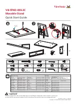 Предварительный просмотр 2 страницы ViewSonic VB-STND-001-2C Quick Start Manual