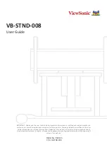 ViewSonic VB-STND-008 User Manual preview