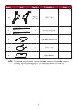 Preview for 6 page of ViewSonic VB-STND-008 User Manual