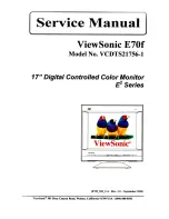 Предварительный просмотр 1 страницы ViewSonic VCDTS21756-1 Service Manual