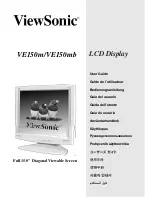 Preview for 1 page of ViewSonic VE150B User Manual