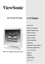 Preview for 1 page of ViewSonic VE170m User Manual