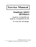 ViewSonic ve510b/s-21 Service Manual предпросмотр