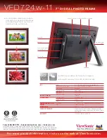 Preview for 2 page of ViewSonic VFD724w-11 Specifications