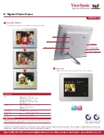 Preview for 2 page of ViewSonic VFD826-70 Specifications