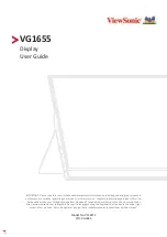 Предварительный просмотр 1 страницы ViewSonic VG1655 User Manual