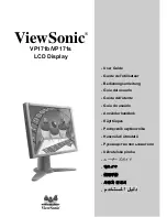 Preview for 1 page of ViewSonic VG171 - 17" LCD Monitor User Manual