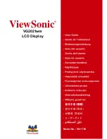Preview for 1 page of ViewSonic VG2021WM User Manual