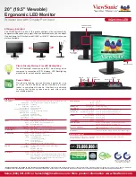 Предварительный просмотр 2 страницы ViewSonic VG2039m-LED Datasheet