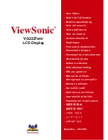 ViewSonic VG2227WM - 22" LCD Monitor (Romanian) User Manual preview