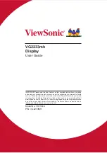 Preview for 1 page of ViewSonic VG2233mh User Manual
