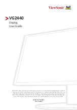 ViewSonic VG2440 User Manual preview