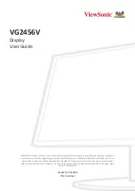 Preview for 1 page of ViewSonic VG2456V User Manual