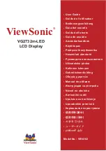 ViewSonic VG2732m User Manual preview