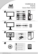 Preview for 1 page of ViewSonic VG2860mhl-4K Quick Start Manual