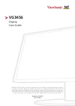 ViewSonic VG3456 User Manual preview