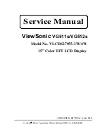 ViewSonic VG511s Service Manual предпросмотр