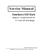 Preview for 1 page of ViewSonic VG712b Service Manual