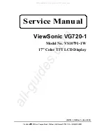 Preview for 1 page of ViewSonic VG720-1 Service Manual