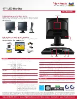 Предварительный просмотр 2 страницы ViewSonic VG732m-LED Specifications