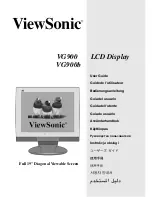 Preview for 1 page of ViewSonic VG900 - 19" LCD Monitor User Manual