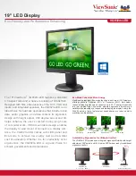 Предварительный просмотр 1 страницы ViewSonic VG932m-LED Specifications