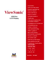 Preview for 1 page of ViewSonic VG932m Use Manual