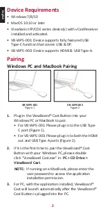 Preview for 2 page of ViewSonic ViewBoard VB-WPS-001 User Manual