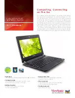 Предварительный просмотр 1 страницы ViewSonic ViewBook VNB105 Brochure & Specs