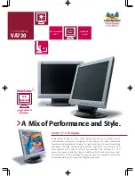Preview for 1 page of ViewSonic ViewPanel VA720 Specifications
