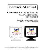 ViewSonic ViewPanel VE170 Service Manual preview