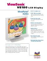 Preview for 1 page of ViewSonic ViewPanel VE180 Specifications