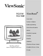 Preview for 1 page of ViewSonic ViewPanel VG150 User Manual