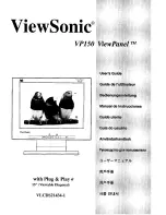 Preview for 1 page of ViewSonic ViewPanel VP150 User Manual